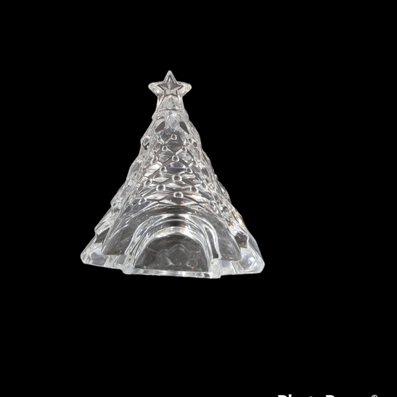 Vintage Cristal D'Arques Christmas Tree Tealight Candle Holder - Picture 3 of 8